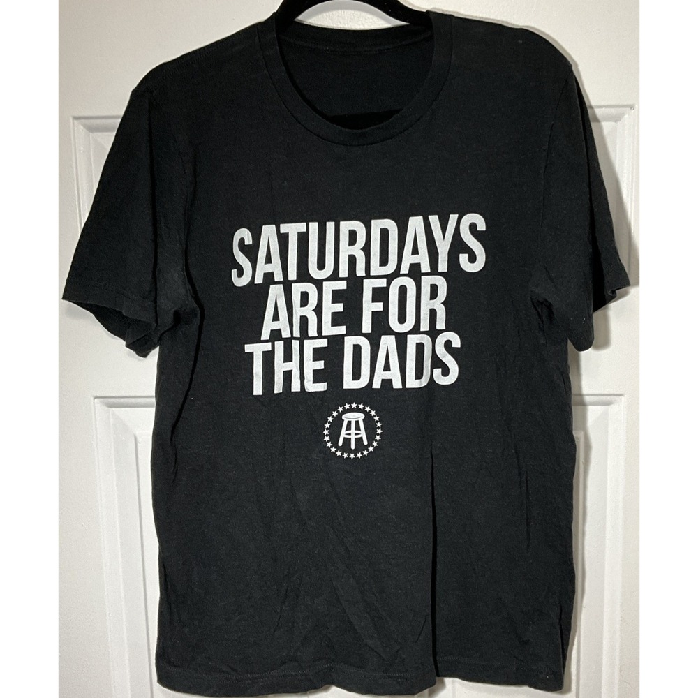 Barstool Sports Saturday's Are For The Boys Black Short Sleeve Shirt Men's Large